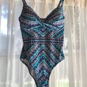 Lands End One-Piece Women’s Swimsuit Size 12
